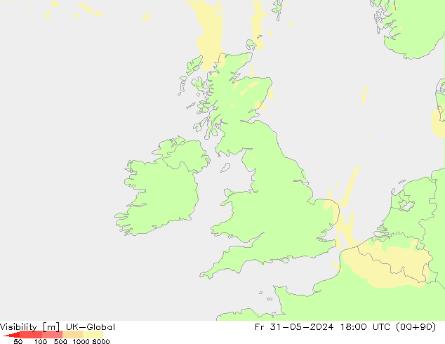 Dohlednost UK-Global Pá 31.05.2024 18 UTC