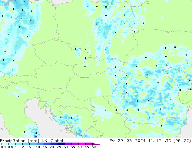 Srážky UK-Global St 29.05.2024 12 UTC