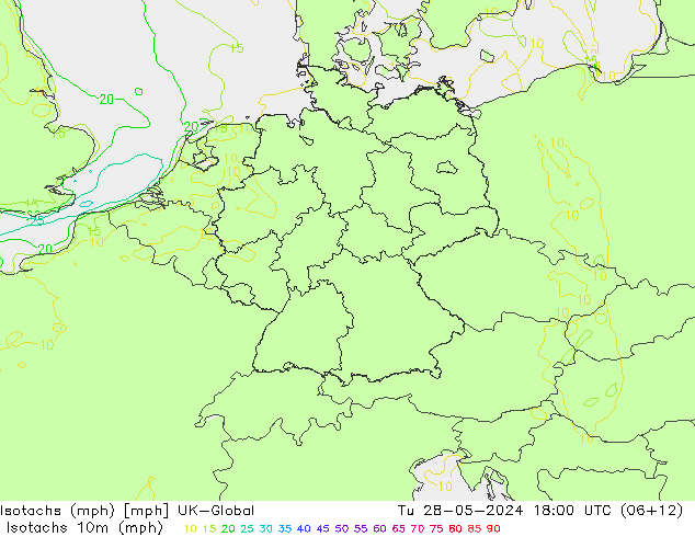 Isotachs (mph) UK-Global mar 28.05.2024 18 UTC