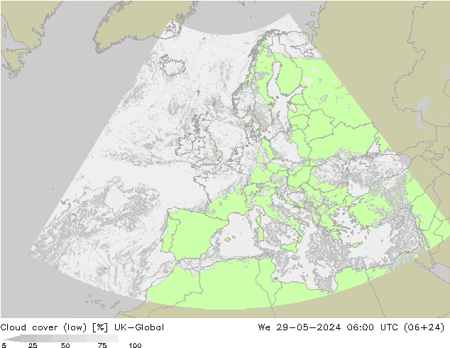 Wolken (tief) UK-Global Mi 29.05.2024 06 UTC