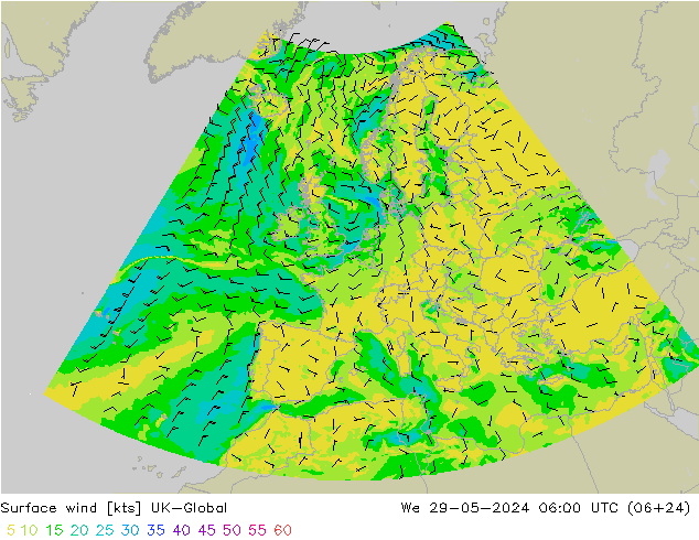 ветер 10 m UK-Global ср 29.05.2024 06 UTC