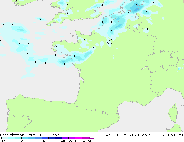 Niederschlag UK-Global Mi 29.05.2024 00 UTC