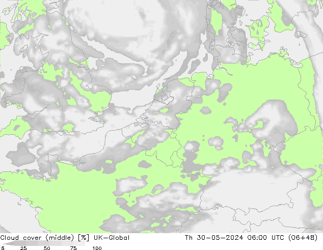 Wolken (mittel) UK-Global Do 30.05.2024 06 UTC