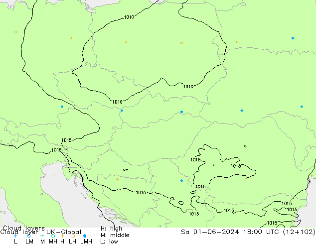 Cloud layer UK-Global sáb 01.06.2024 18 UTC