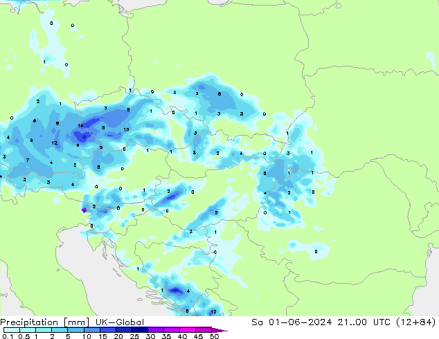 Niederschlag UK-Global Sa 01.06.2024 00 UTC
