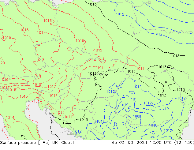 Surface pressure UK-Global Mo 03.06.2024 18 UTC