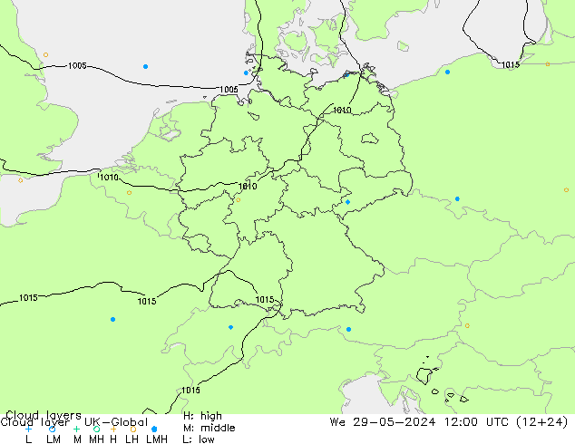 Cloud layer UK-Global Qua 29.05.2024 12 UTC