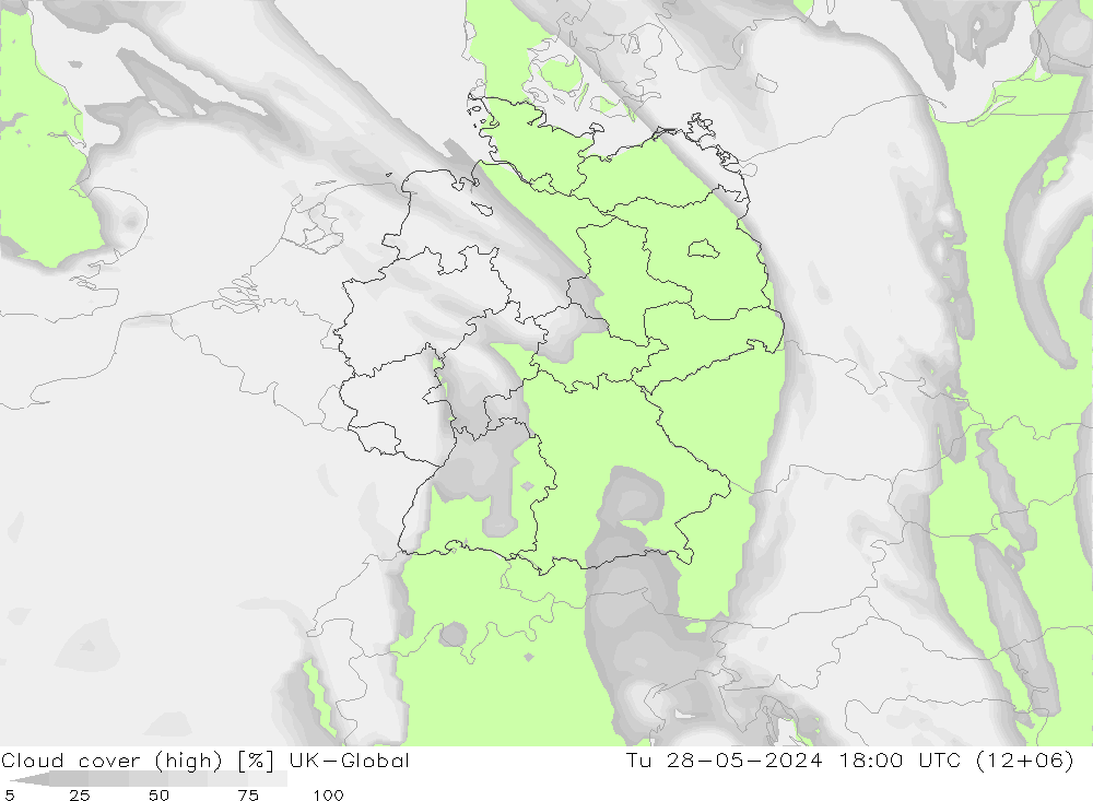 Wolken (hohe) UK-Global Di 28.05.2024 18 UTC
