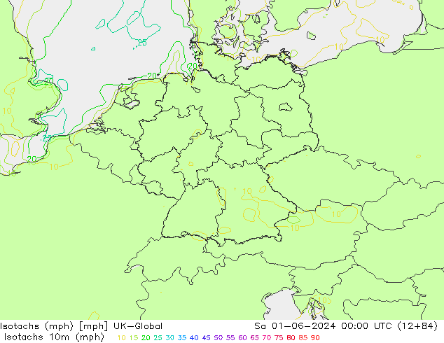 Isotachen (mph) UK-Global Sa 01.06.2024 00 UTC