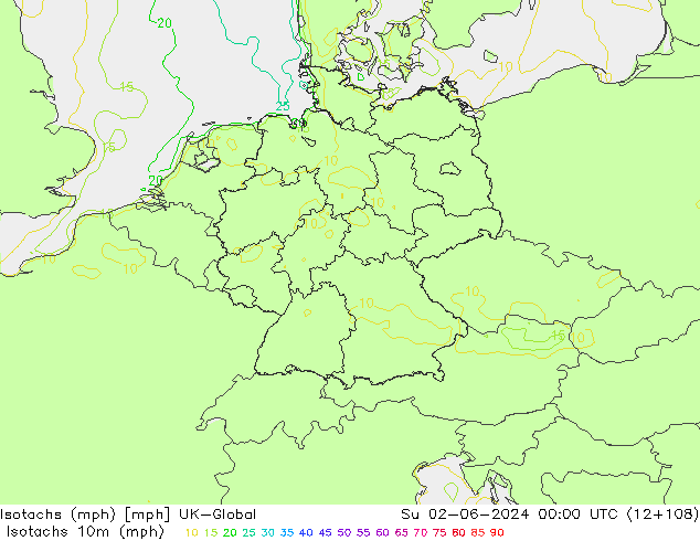 Isotachs (mph) UK-Global Su 02.06.2024 00 UTC