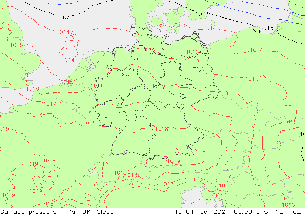 pressão do solo UK-Global Ter 04.06.2024 06 UTC