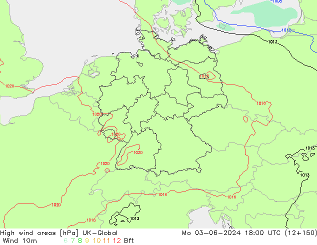 High wind areas UK-Global  03.06.2024 18 UTC