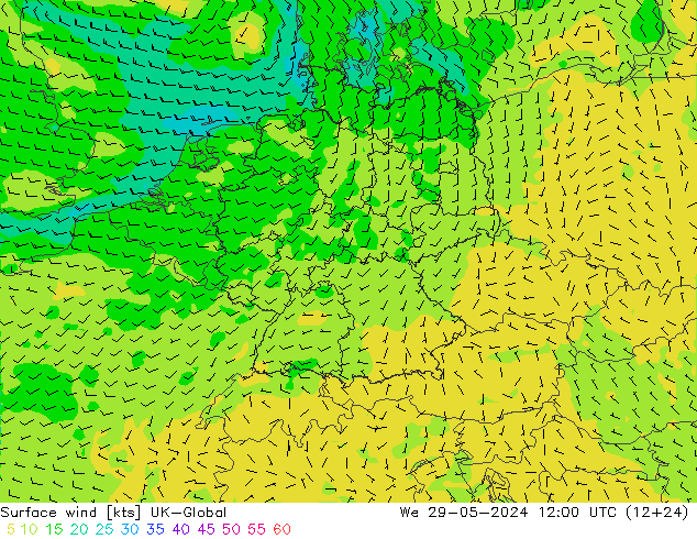 Bodenwind UK-Global Mi 29.05.2024 12 UTC