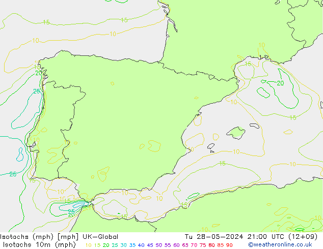 Isotachen (mph) UK-Global di 28.05.2024 21 UTC