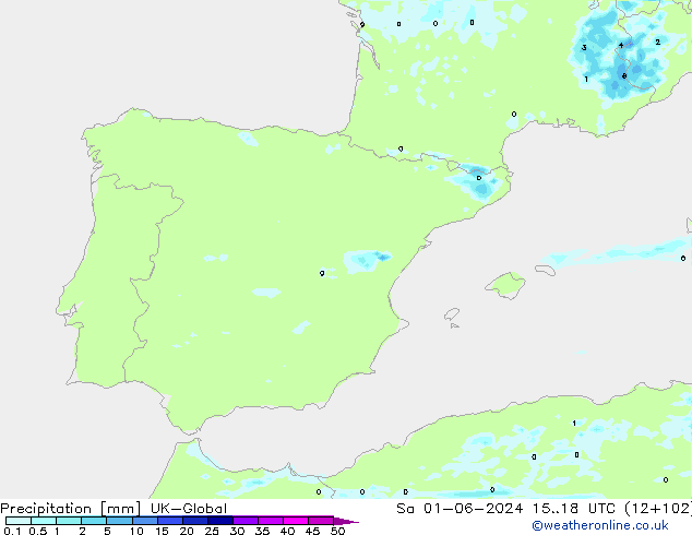 Yağış UK-Global Cts 01.06.2024 18 UTC