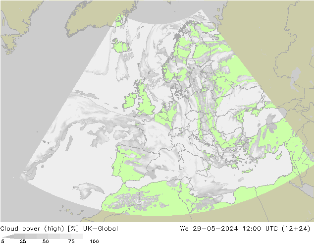 zachmurzenie (wysokie) UK-Global śro. 29.05.2024 12 UTC