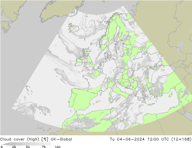 Nuages (élevé) UK-Global mar 04.06.2024 12 UTC