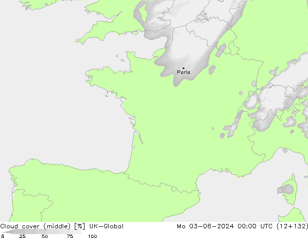 oblačnosti uprostřed UK-Global Po 03.06.2024 00 UTC