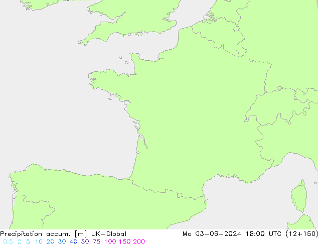 Precipitation accum. UK-Global Po 03.06.2024 18 UTC