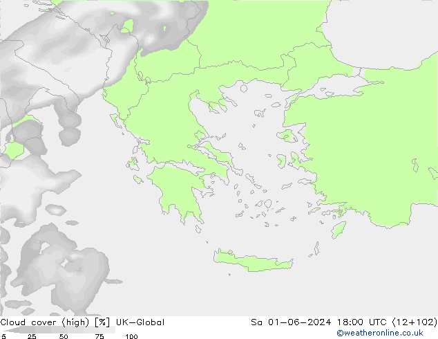 Cloud cover (high) UK-Global Sa 01.06.2024 18 UTC