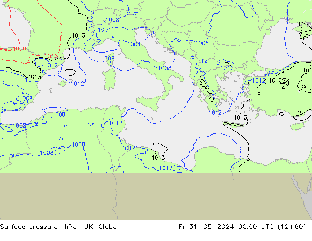 Yer basıncı UK-Global Cu 31.05.2024 00 UTC