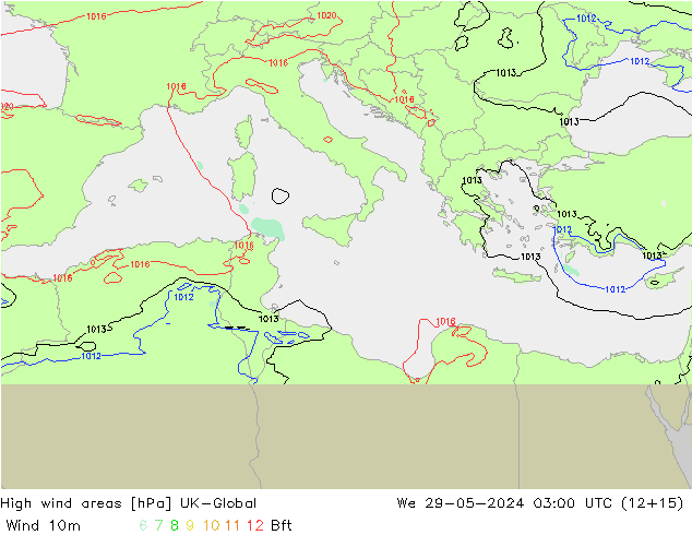 High wind areas UK-Global mié 29.05.2024 03 UTC