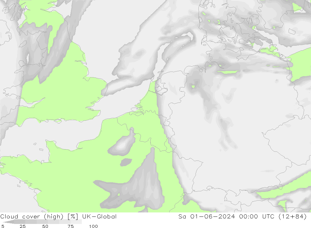 Cloud cover (high) UK-Global Sa 01.06.2024 00 UTC