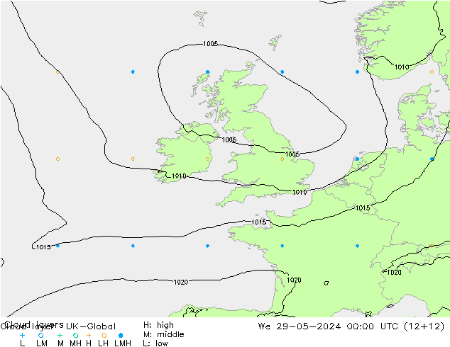 Cloud layer UK-Global mer 29.05.2024 00 UTC