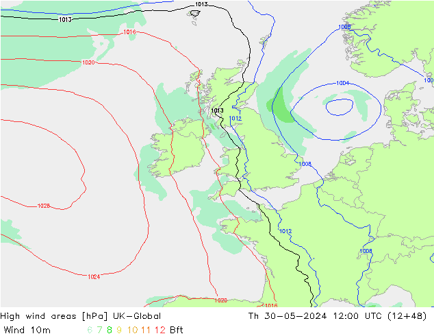 yüksek rüzgarlı alanlar UK-Global Per 30.05.2024 12 UTC