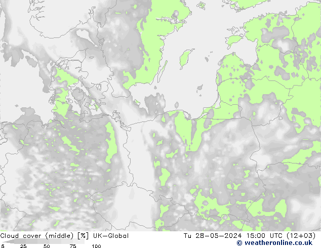 Bewolking (Middelb.) UK-Global di 28.05.2024 15 UTC