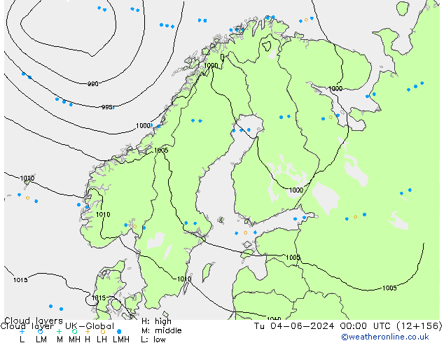 Cloud layer UK-Global mar 04.06.2024 00 UTC