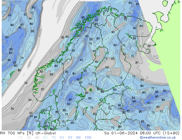 RV 700 hPa UK-Global za 01.06.2024 06 UTC