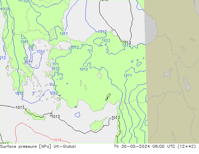 Yer basıncı UK-Global Per 30.05.2024 06 UTC