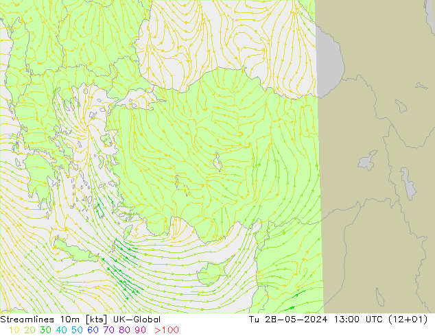 Ligne de courant 10m UK-Global mar 28.05.2024 13 UTC