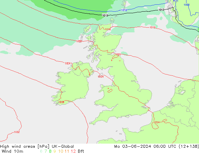 High wind areas UK-Global Mo 03.06.2024 06 UTC
