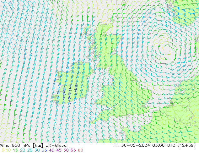 Wind 850 hPa UK-Global do 30.05.2024 03 UTC