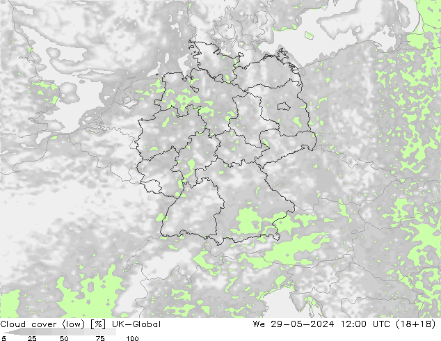 nízká oblaka UK-Global St 29.05.2024 12 UTC