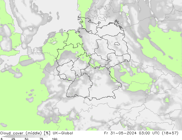 Cloud cover (middle) UK-Global Fr 31.05.2024 03 UTC