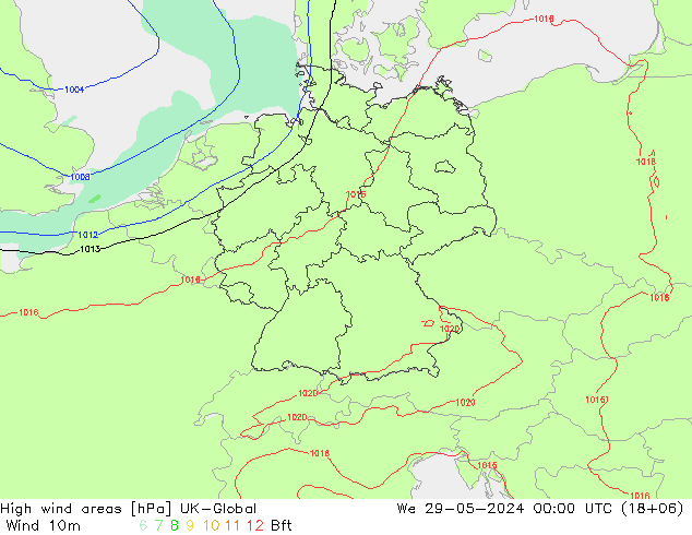High wind areas UK-Global mer 29.05.2024 00 UTC