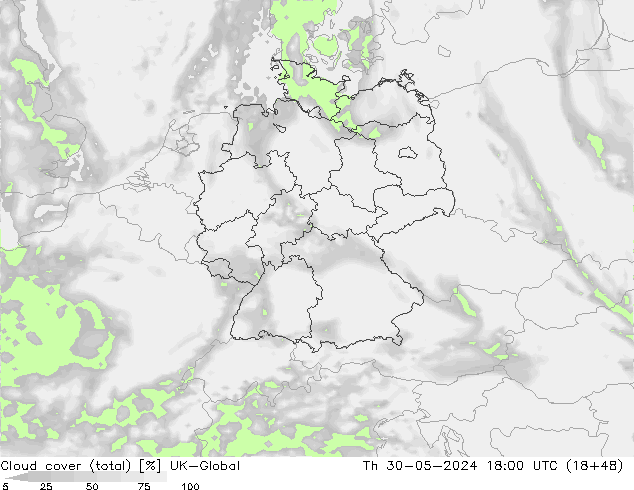 Bulutlar (toplam) UK-Global Per 30.05.2024 18 UTC