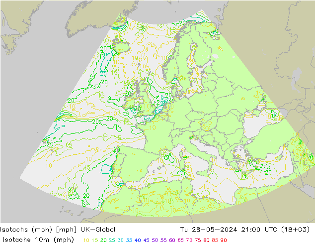 Isotachen (mph) UK-Global di 28.05.2024 21 UTC