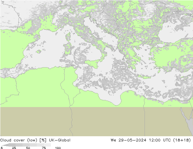 облака (низкий) UK-Global ср 29.05.2024 12 UTC