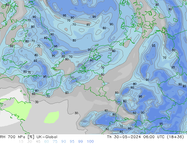 RV 700 hPa UK-Global do 30.05.2024 06 UTC