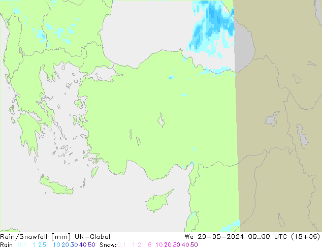 Rain/Snowfall UK-Global St 29.05.2024 00 UTC