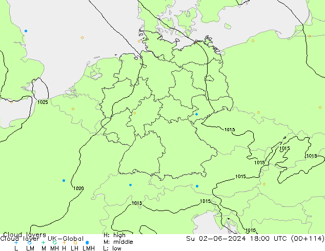 Cloud layer UK-Global  02.06.2024 18 UTC