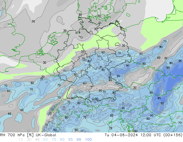 700 hPa Nispi Nem UK-Global Sa 04.06.2024 12 UTC