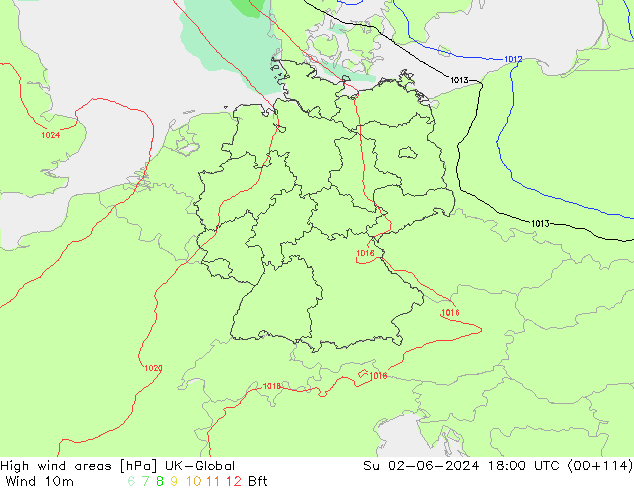 High wind areas UK-Global dom 02.06.2024 18 UTC