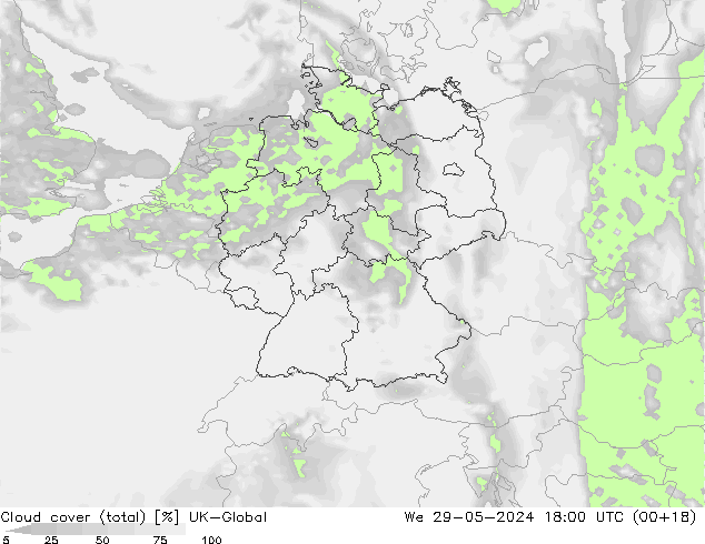 nuvens (total) UK-Global Qua 29.05.2024 18 UTC