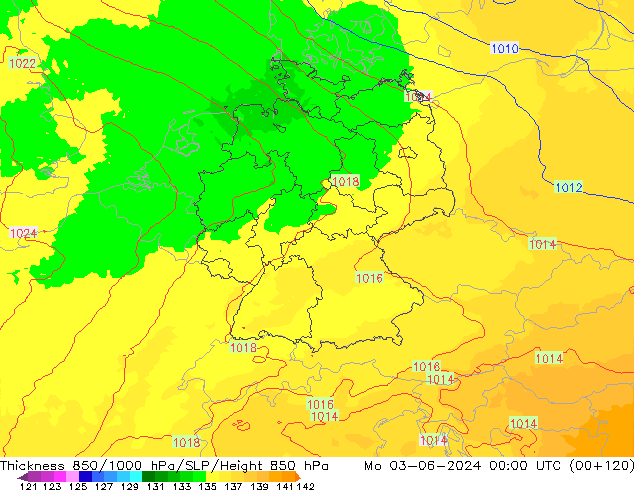 Thck 850-1000 hPa UK-Global Seg 03.06.2024 00 UTC