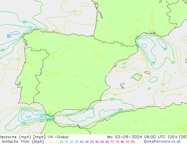 Isotachs (mph) UK-Global Mo 03.06.2024 06 UTC